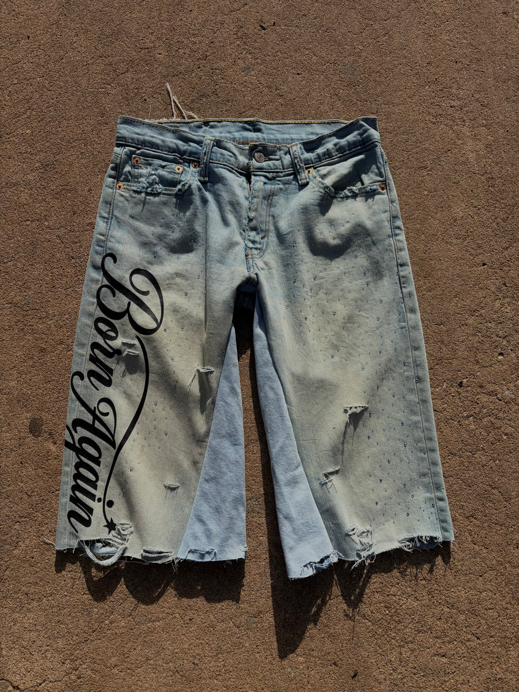 1of1 (HANDMADE) JORTS SIZE 30 UNISEX