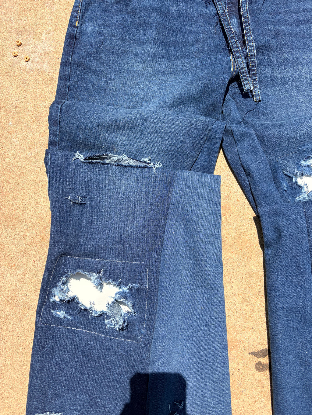BORNAGAIN “Second Skin” Leather Patch Denim (size 36)