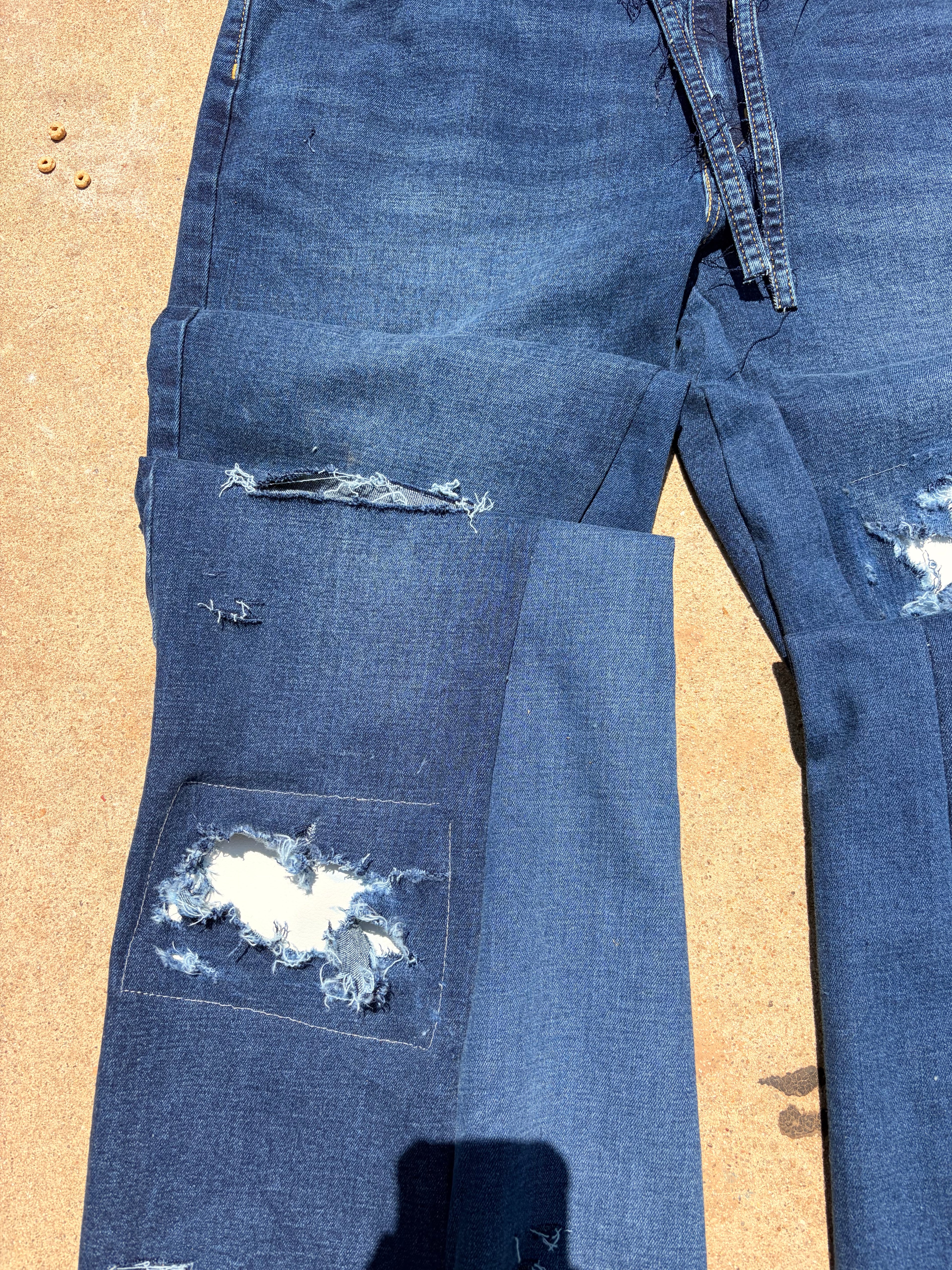 BORNAGAIN “Second Skin” Leather Patch Denim (size 36)