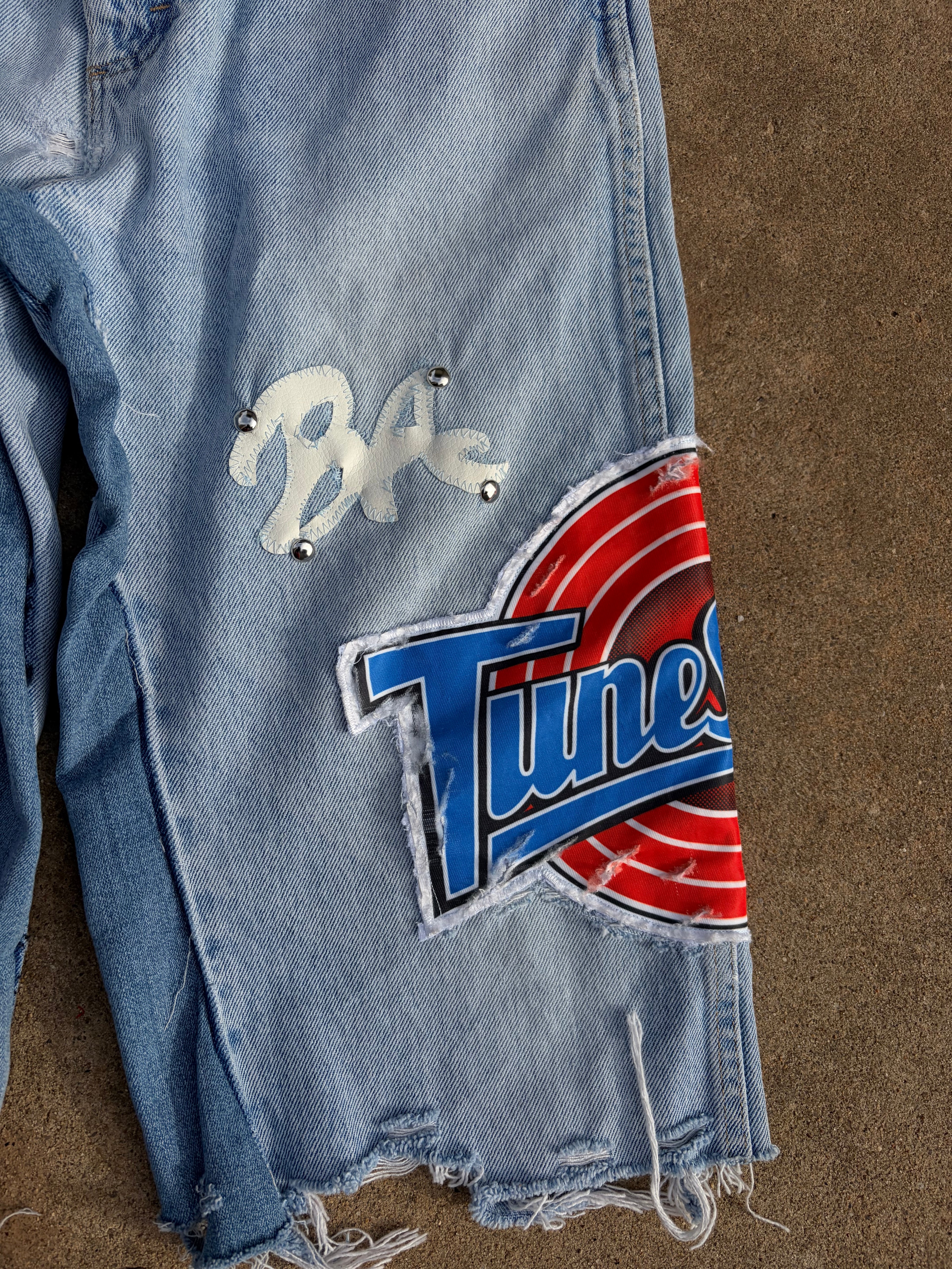 1of1 Space Jam inspired Long jorts (size 30)