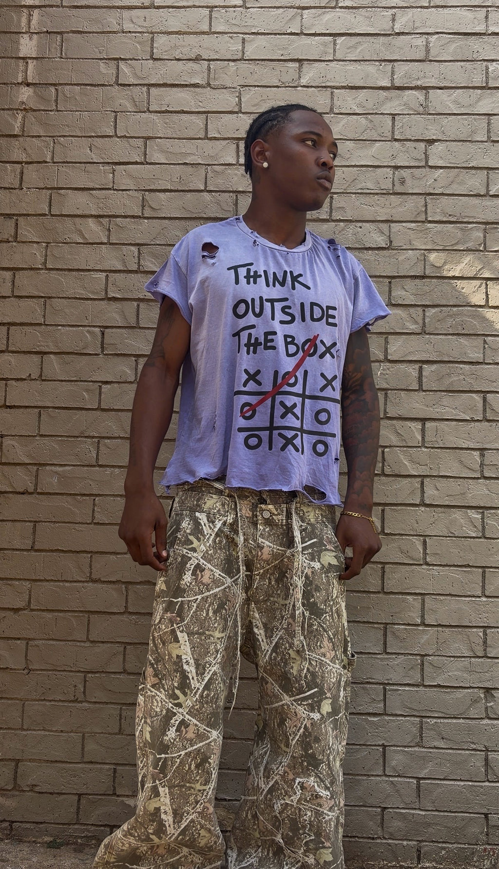 BORNAGAIN – Outside the Box Slub Tee (size M)