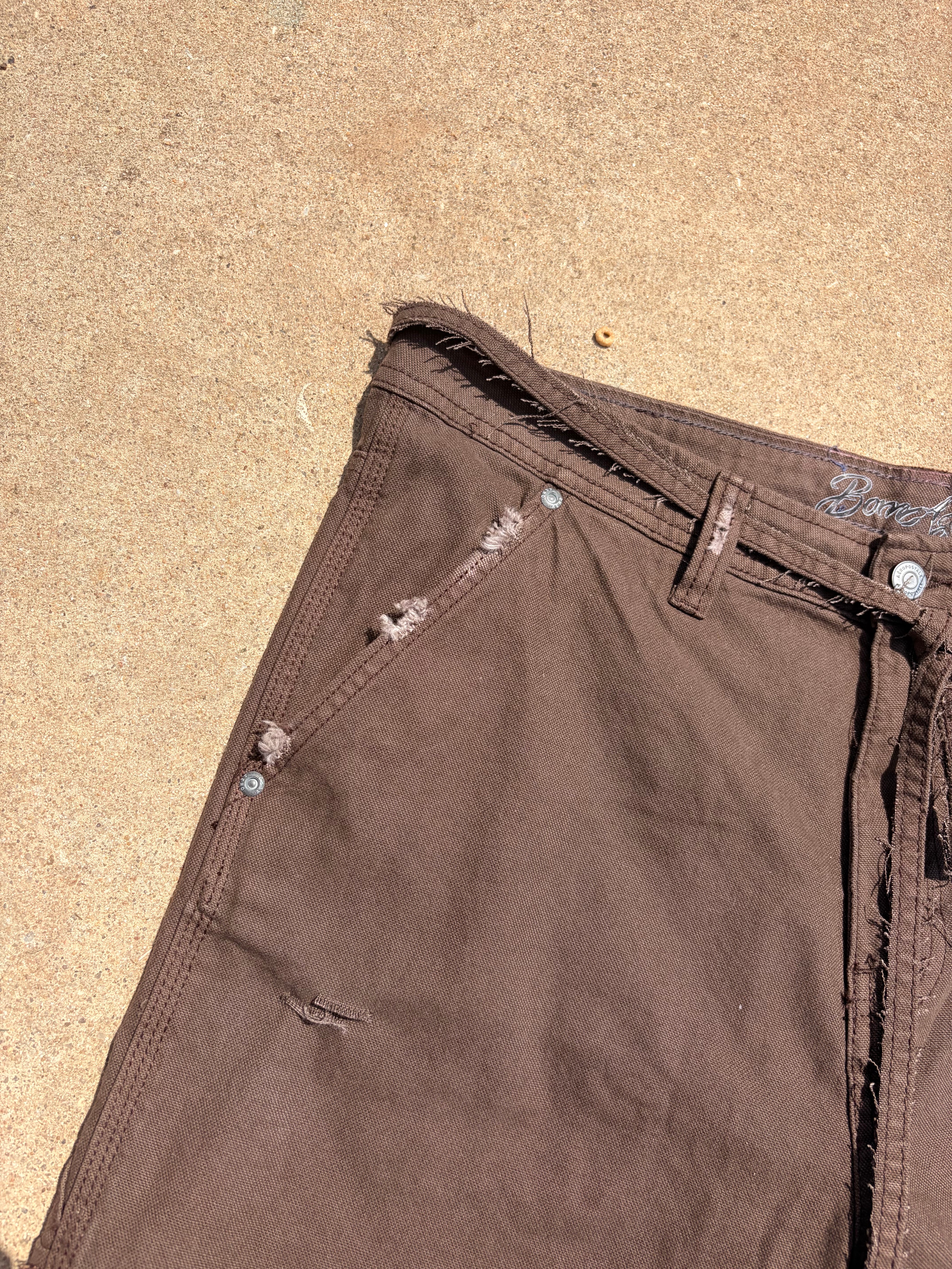 BORNAGAIN – Dark Cocoa Carpenter Shorts (size 34)