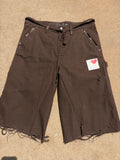 BORNAGAIN – Dark Cocoa Carpenter Shorts (size 34)