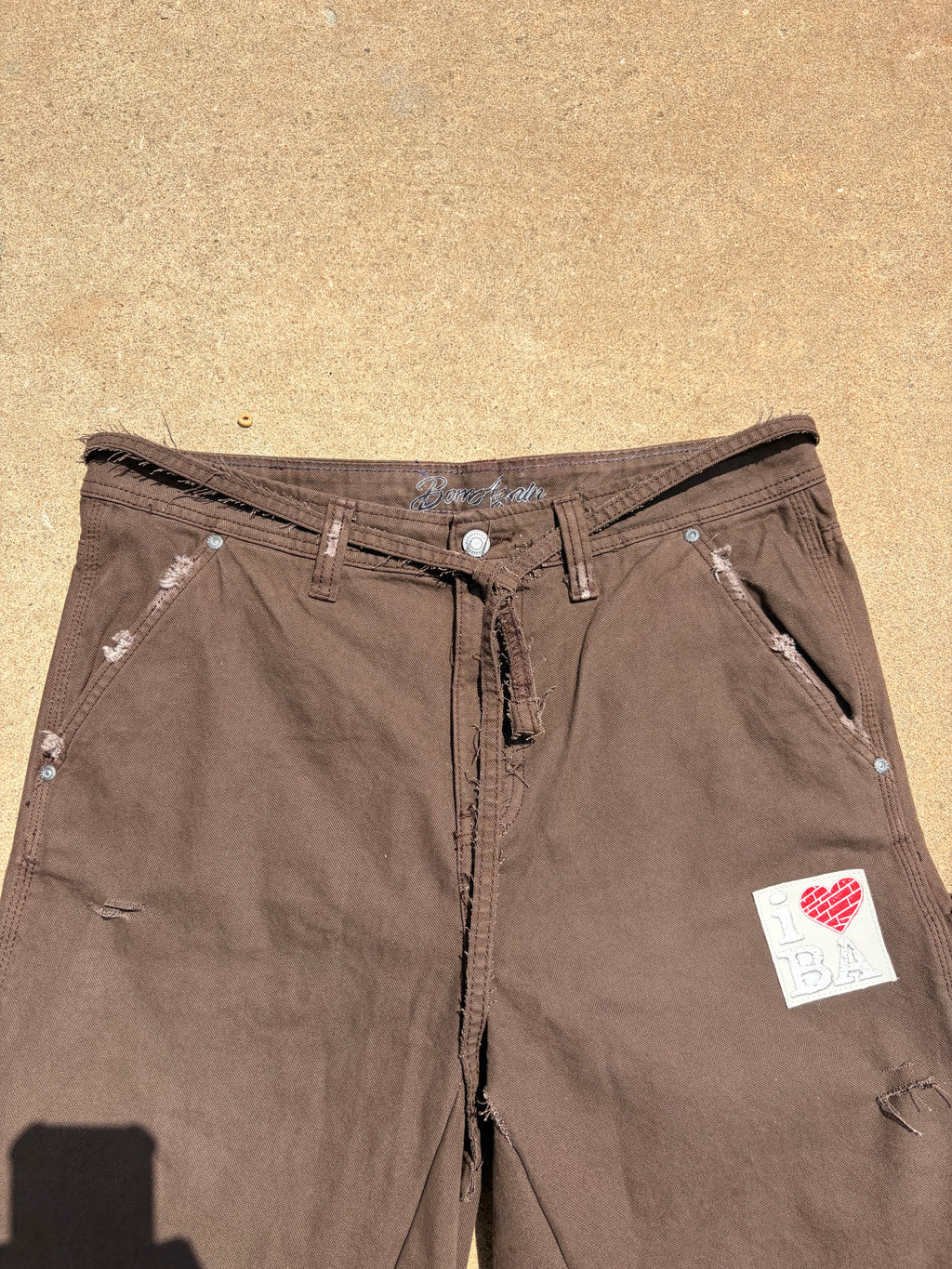 BORNAGAIN – Dark Cocoa Carpenter Shorts (size 34)