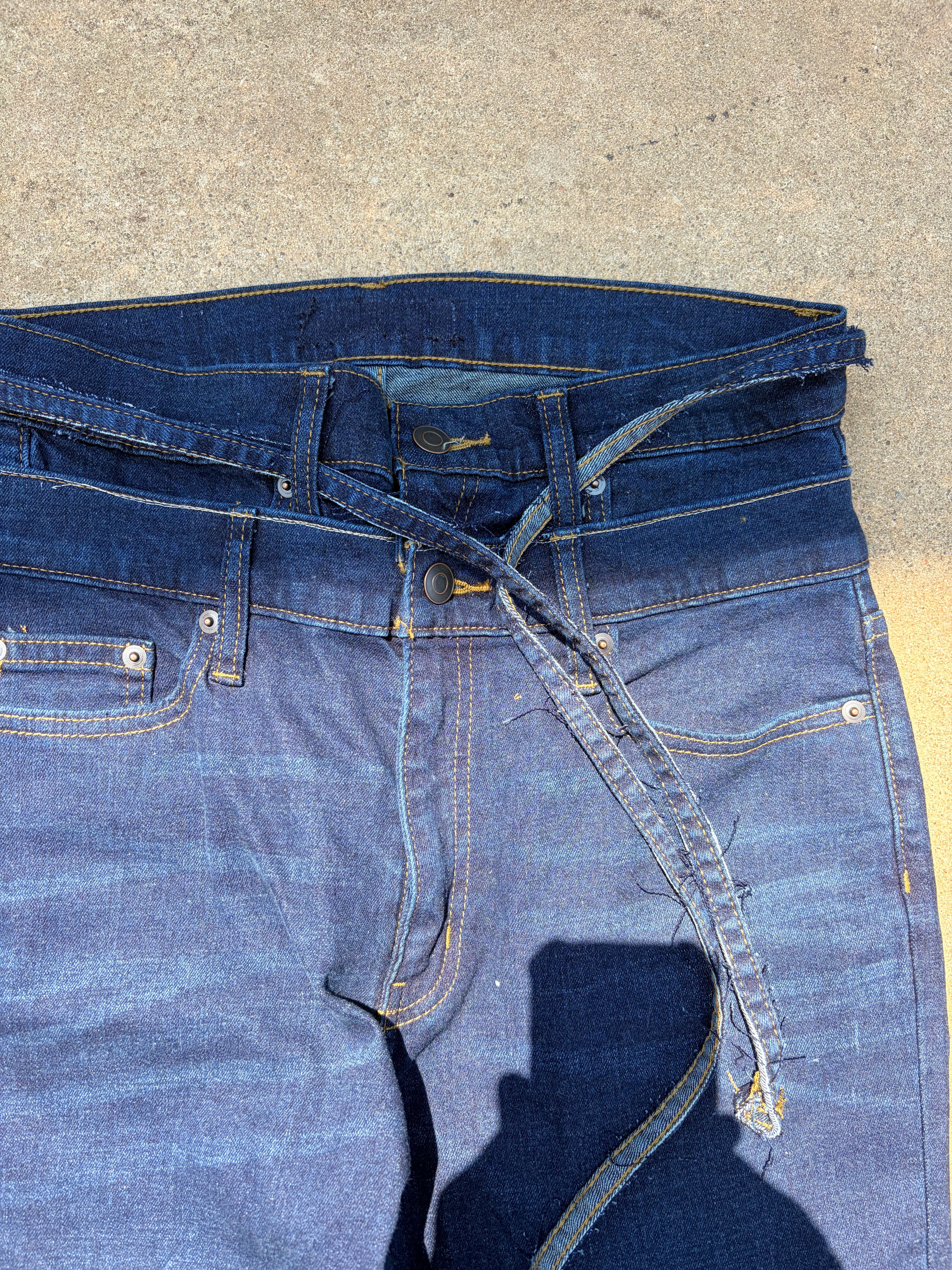 BORNAGAIN “Archive Cargo” Double Waist Denim (Size 30)