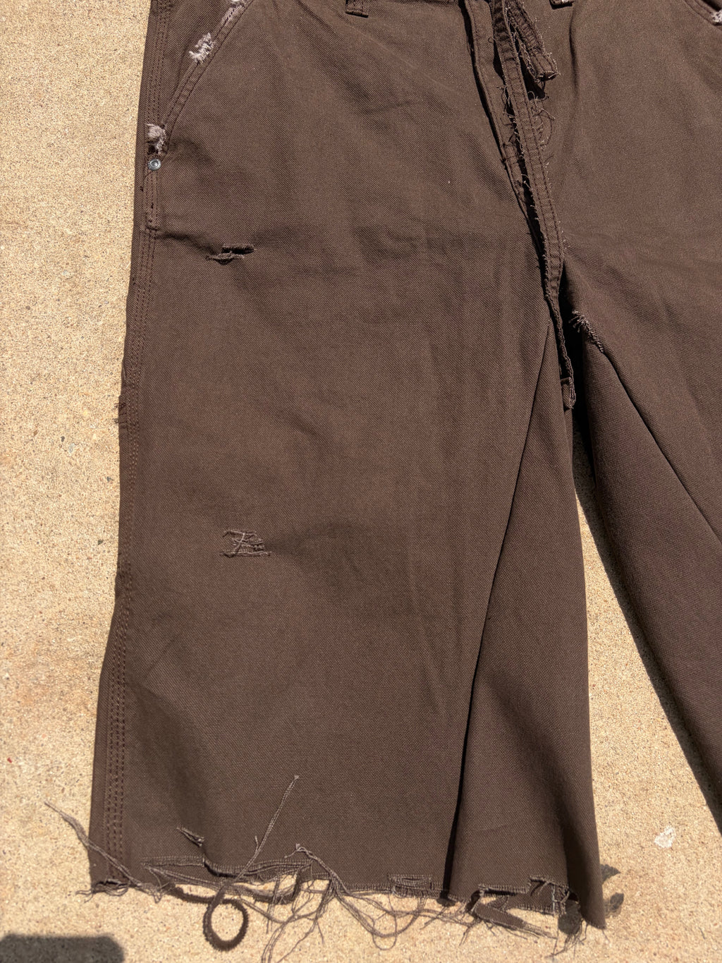 BORNAGAIN – Dark Cocoa Carpenter Shorts (size 34)