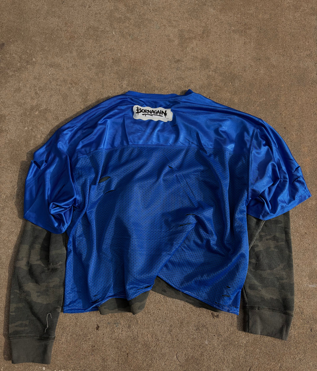 1of1 BORNAGAIN BACK FROM WAR THRASHED JERSEY(size M)+ thermal