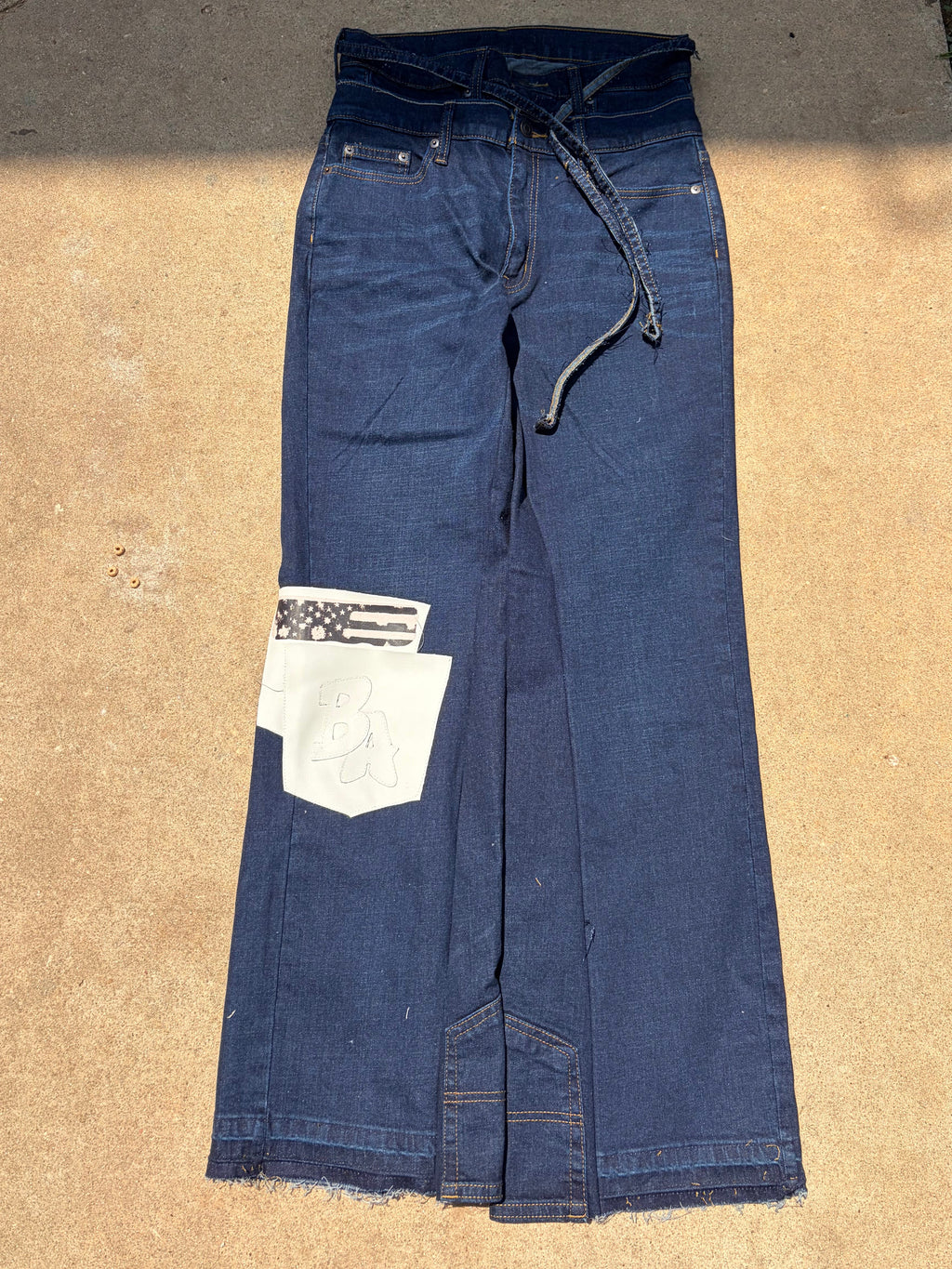 BORNAGAIN “Archive Cargo” Double Waist Denim (Size 30)