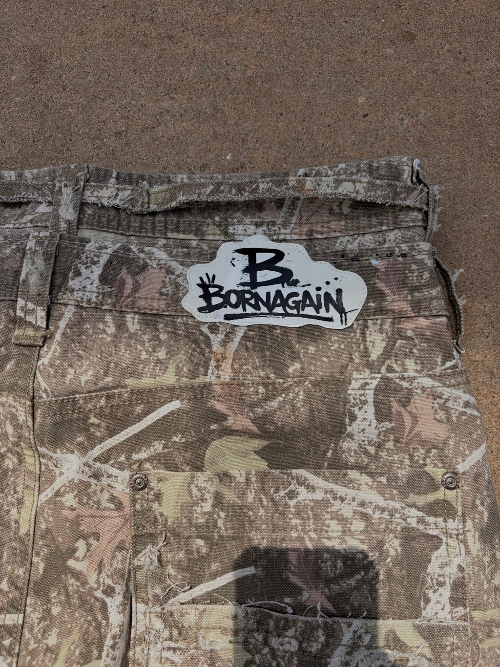 BORNAGAIN “Woodland Relic” 1of1 Double Waist Denim (size 34)